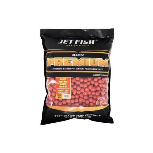 Jet Fish Premium Classic boilie - Mango/meruňka 20mm, 5kg | Nabídka končí brzy