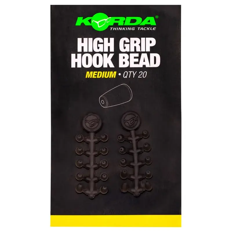 Korda Zarážky High Grip Hook Bead Medium 20ks - Nízká cena