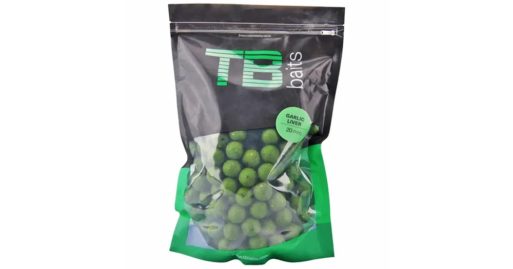 Pospěšte si | TB Baits Boilie Garlic Liver - 1 kg 20 mm