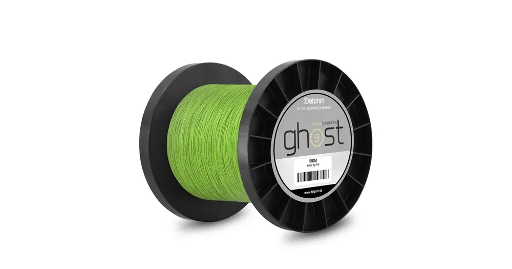 Delphin GHOST 8+1/ zelená 0,18mm 9,1kg 6000m | Zlevněno