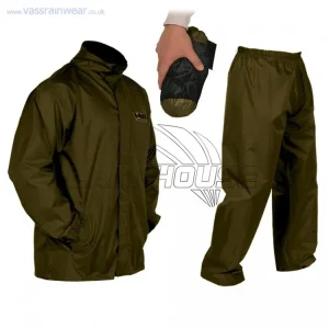 VASS Nepromokavý Komplet Vass-Tex W/P Breathable Jacket & Trouser Khaki - Skladem