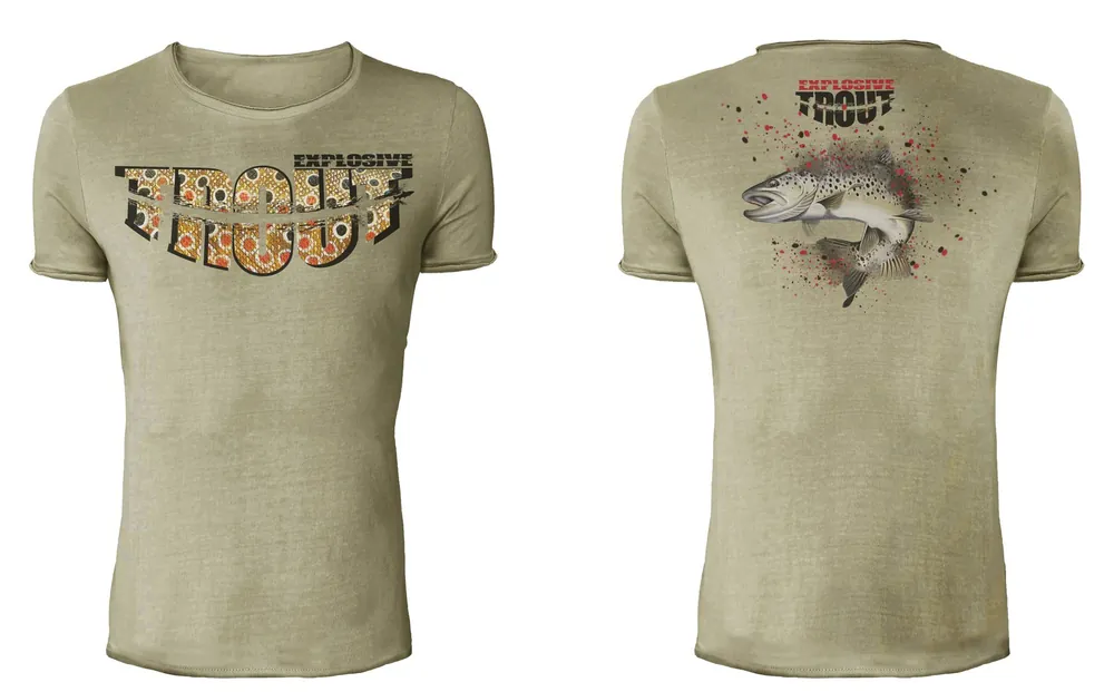 Hotspot Design Tričko Vintage Explosive Trout | Kupte dnes