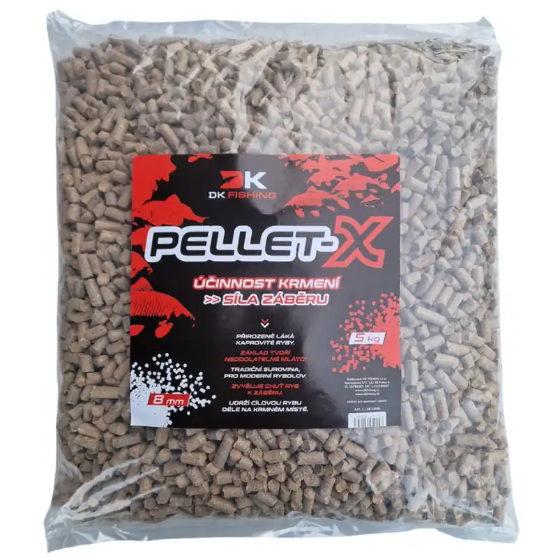 Špičkový produkt - DK Fishing Pelety z mláta Pellet-X 8mm 5kg
