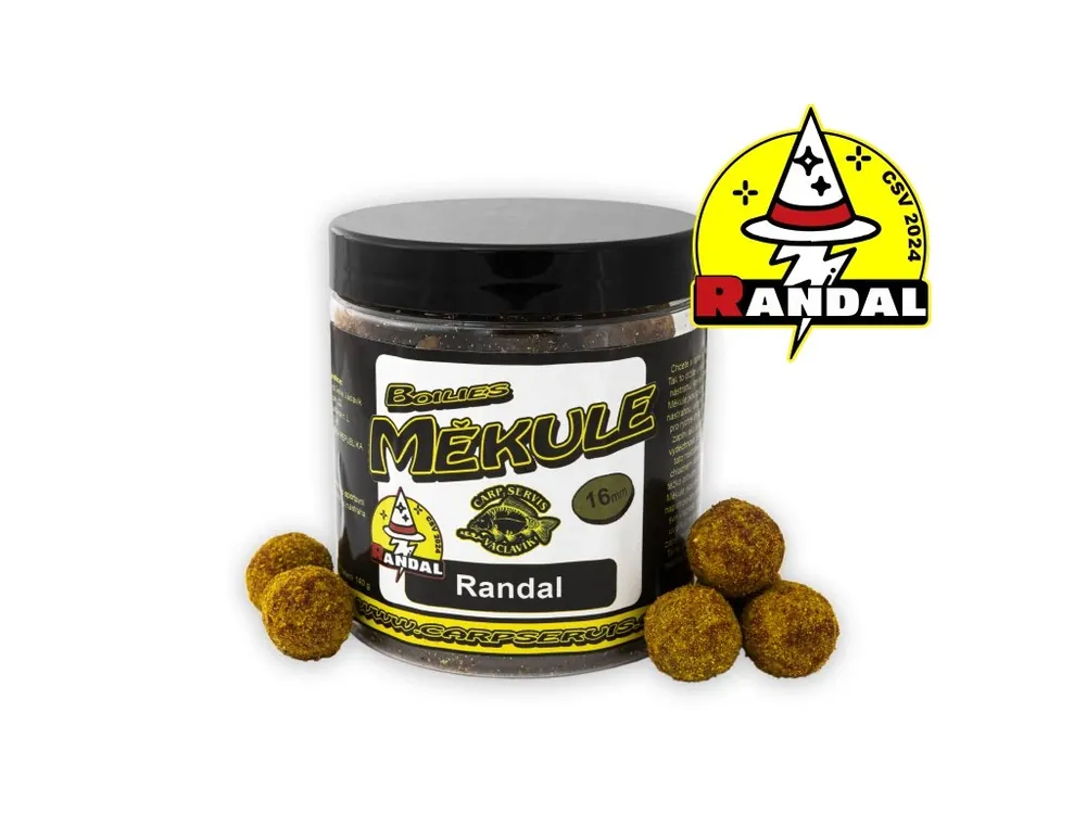 Boilies Měkule - 140 g/16 mm/Randal - Prodejní hit