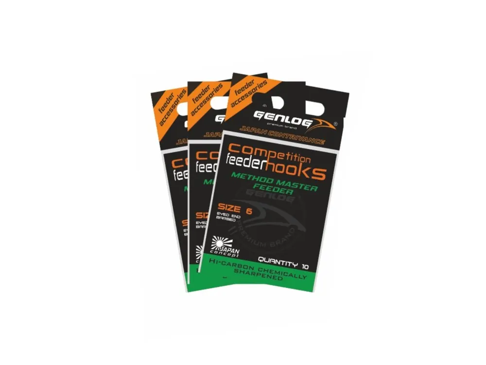 Bestseller - GENLOG HÁČKY METHOD MASTER FEEDER 10ks - vel. 8