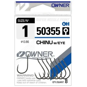 Časově omezená nabídka - Háček Owner CHINU s očkem, bal. 11ks, vel.4