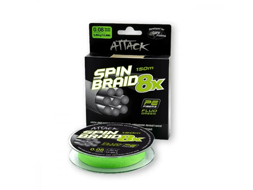 ŠŇŮRA-ATTACK SPINBRAID 8X-150m - Velmi oblíbený produkt