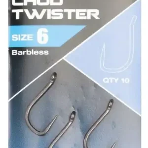 Oblíbený produkt - 10ks - Háčky Nash Chod Twister Barbless Velikost 8