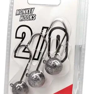 Využijte nabídku - 3ks - Jigová Hlavička Monkey Lures RAW 4/0 Hmotnost 12gr