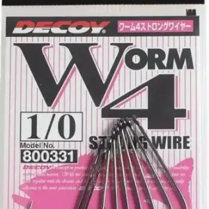6ks - Háček Decoy Čeburaška Strong Wire Hook Worm4 Vel. 4/0 | Mezi nejprodávanějšími