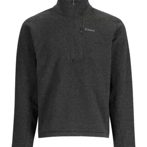 Profesionální kvalita - Mikina Simms Rivershed Half Zip Black Heather