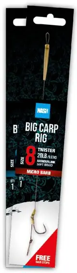 Hotový Návazec Nash Big Carp Rig 2024 Barbless Velikost 6 | Špičková kvalita