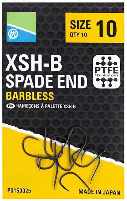 10ks - Háčky Preston XSH-B Hooks Spade End Velikost 14 | Vysoká kvalita