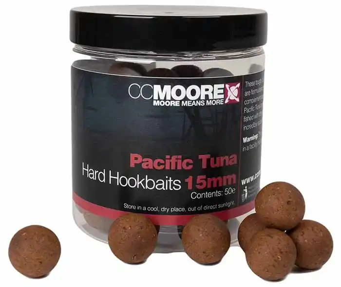 50ks - Boilie CC Moore Pacific Tuna Hard Hookbaits 15mm | Velká sleva
