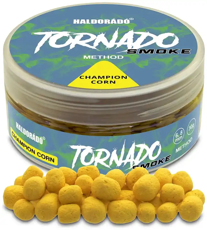 Špičková kvalita - Boilies Haldorádó Method Wafter Tornado Smoke Red Devil 6+8mm 30g