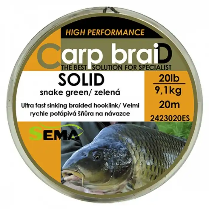 Outlet | Šňůra Sema Solid Zelená 10m 30lbs/13,6kg