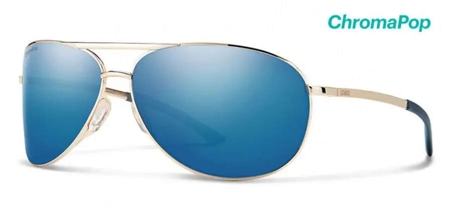 Rychlé dodání - Brýle Smith Optics Serpico 2 Gold Polar Blue Mirror