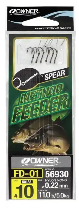 6ks - Návazec Owner Method Feeder FD-01 Velikost 14 | Pospěšte si