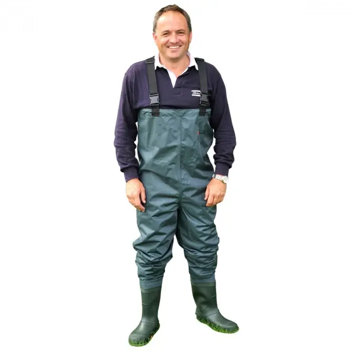 Prsačky Shakespeare PVC Chest Wader Cleated Sole Velikost 44 - Přímo z továrny
