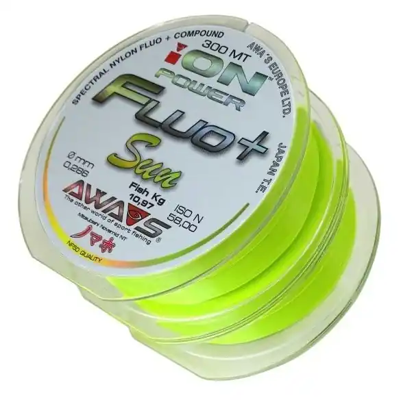 Objednejte dnes | Vlasec AWA-S Ion Power Fluo+ Sun 2x300m 0,286mm/10,97kg