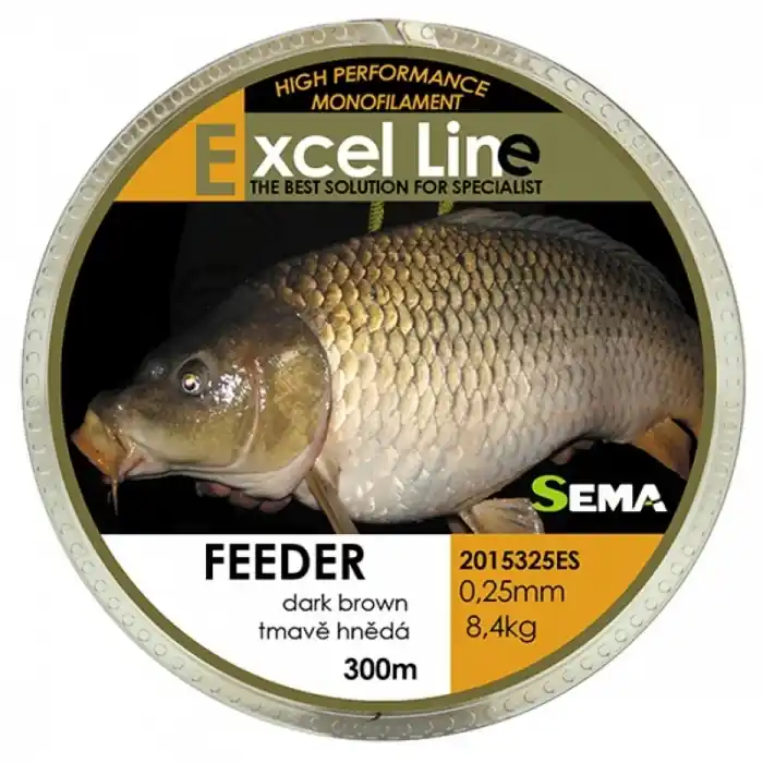 Nově přidáno - Vlasec Sema Feeder Hnědá 300m 0,25mm/8,4kg