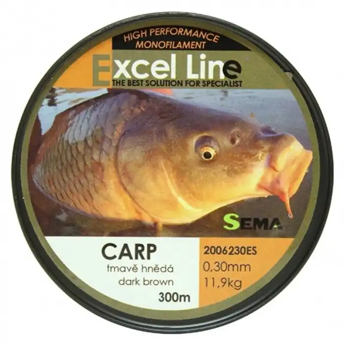 Objednejte nyní - Vlasec Sema Carp Dark Brown 300m