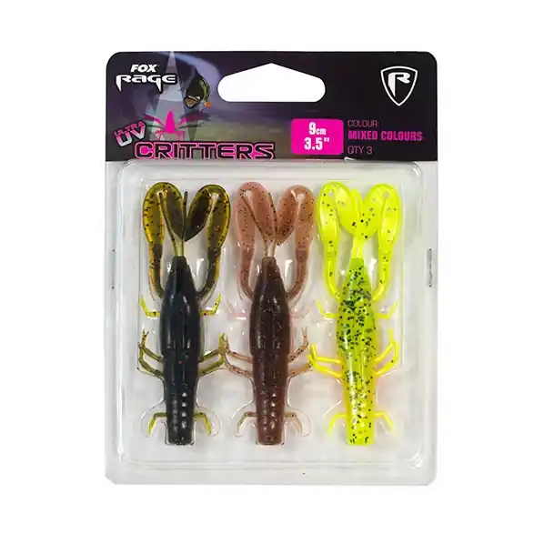 Akční nabídka | 3ks - Sada Nástrah Rage Critters Mixed UV Colour Packs