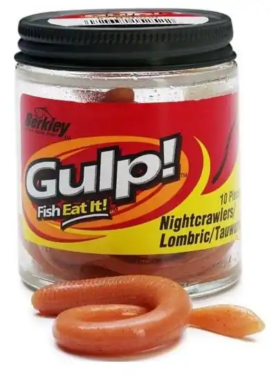 Nabídka | 10ks - Gumová Nástraha Berkley Gulp! Nightcrawler 8cm 70gr Milky White