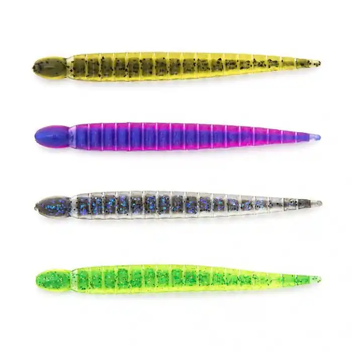 10ks - Gumová Nástraha Keitech Custom Leech 3" 7,6cm 1,3gr Green Pumpkin PP | Objednat nyní