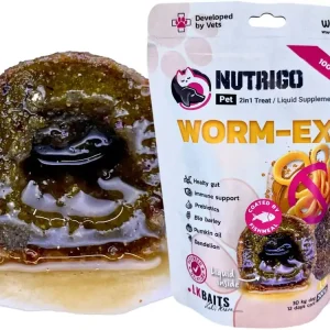 30ks Doplněk Stravy LK Baits Pet Nutrigo Dog Supplement Worm-Ex, S-M, 170g - Špičková kvalita