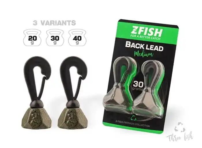 2ks - Zátěž Zfish Back Lead - Rychle mizí