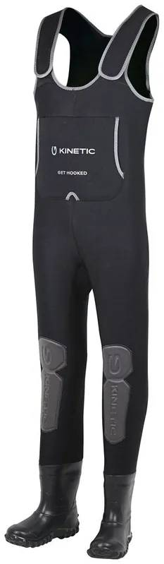 Časově omezená nabídka - Prsačky Kinetic NeoBreeze Bootfoot Cleated Black Velikost 42-43