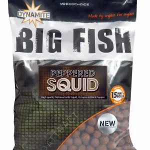 Blesková nabídka | Boilies Dynamite Baits Peppered Squid 15mm 5kg