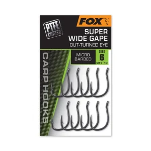 FOX Háčky Super Wide Gape Out-Turned Eye 10ks | Akce