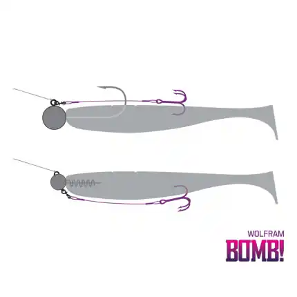 BOMB! Twisto RIGS Wolfram / 3ks 2/10cm | Pospěšte si