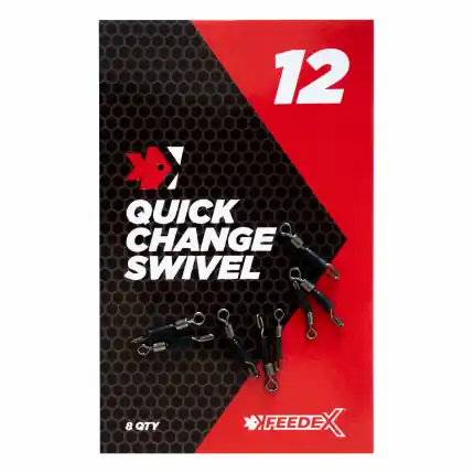 Ihned k dispozici - FEEDER EXPERT montáže - Obratlíky Quick Change swivel 12 10ks