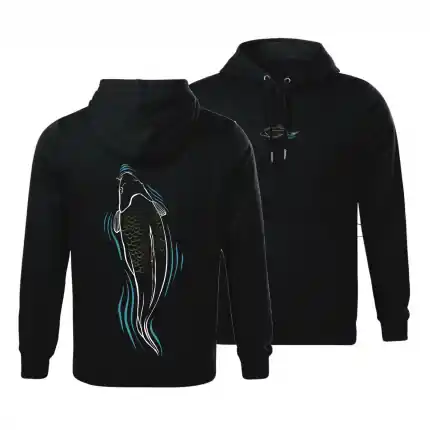 Zvýhodněná cena | Giants fishing Giants Fishing Mikina pánská černá Kapr u hladiny vel. 3XL