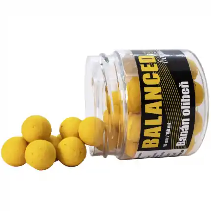 Výborné hodnocení - Carp Inferno Balanced Boilie 150 ml Banán/Oliheň