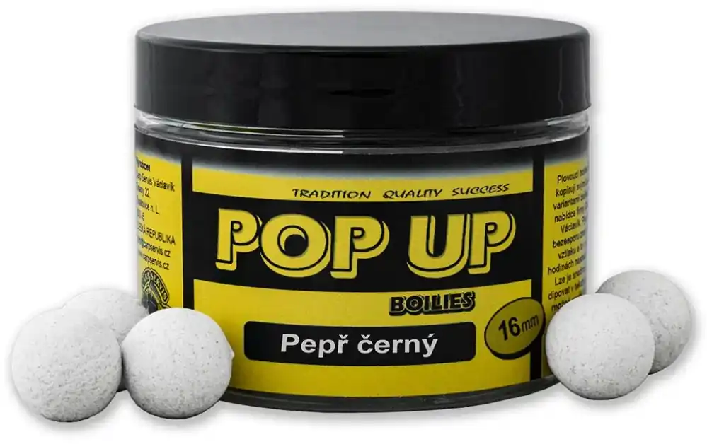 CARP SERVIS VÁCLAVÍK Plovoucí boilies Pop up boilies Pepř černý 50g 16mm | Výborné hodnocení