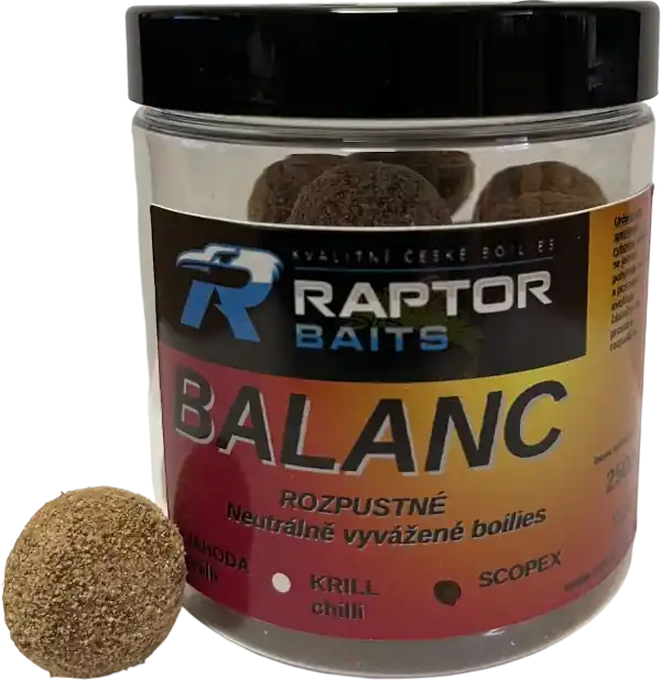 Časově omezená nabídka | RAPTOR BAITS Boilie Balanc Scopex 250ml 20mm