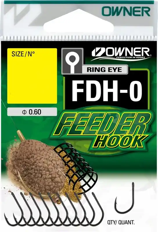Akční nabídka - OWNER Háčky s očkem Feeder Hook FDH-0 08