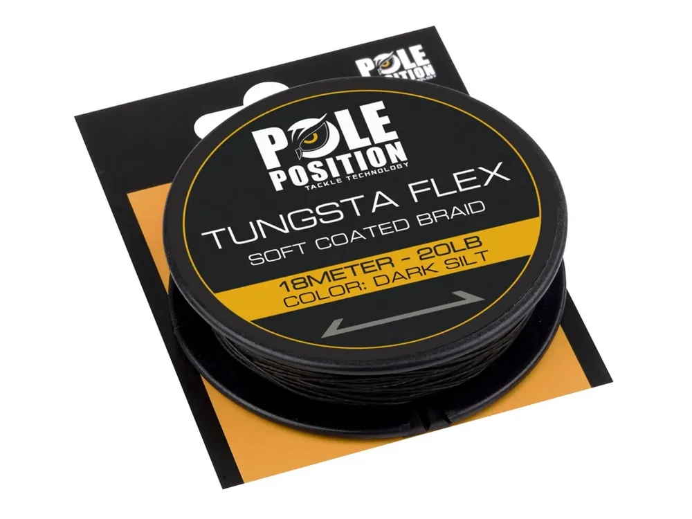 Pole Position návazcový materiál Tungstaflex Dark Silt 18m | Ušetřete více