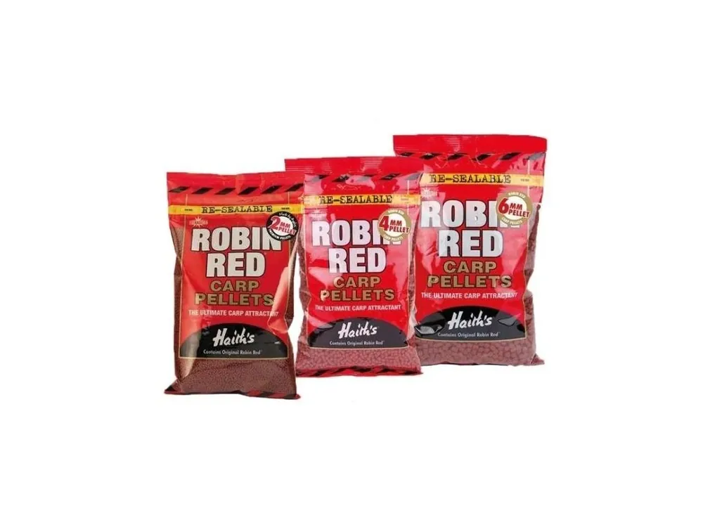 Dynamite Baits Pelety Pellets Robin Red Not Drilled 6mm 900g - Rychle mizí