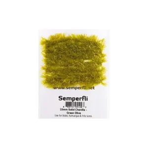 Do vyčerpání zásob | Semperfli Šenylka Solid Chenille Golden Olive 15mm