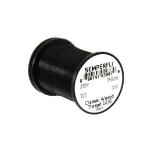 K dispozici | Semperfli Nit Classic Waxed Thread 12/0 Black