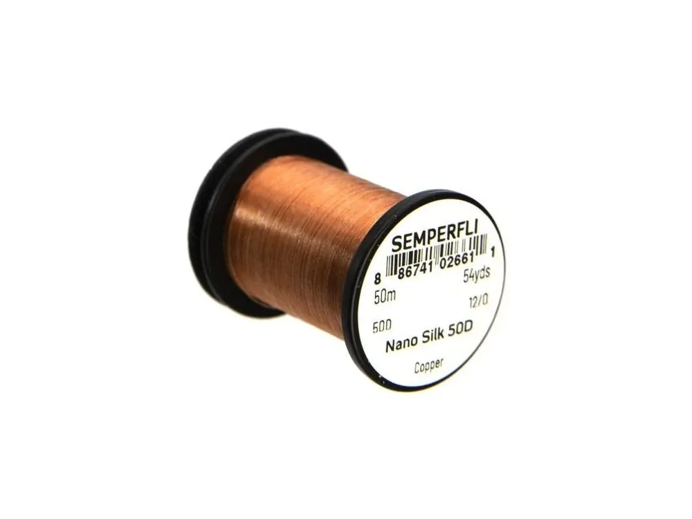 Semperfli Nit Nano Silk 50D 12/0 Copper - Novinka v sortimentu