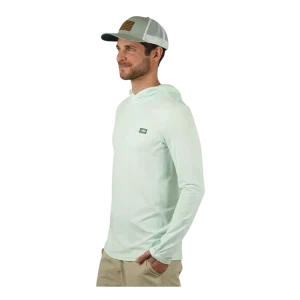 Skvělé hodnocení - Aftco Tričko Air O Mesh Hood Bering Sea Heather