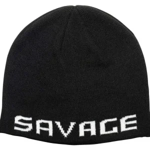 Savage Gear Čepice Logo Beanie One Size Black/White | Nabídka