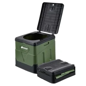 Holdcarp Akční set - kempingová přenosná skládací toaleta Portable Toi + toaletní příslušenství Toi Garbage kit big - Poslední šance