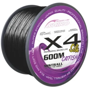 Zvýhodněná cena | Mistrall šňůra X4 Black catfish 600 m, průměr 0,60 mm